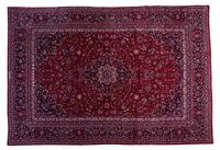 A Kashan Wool Rug, 12 feet 4 inches x 8 feet 8 inches.