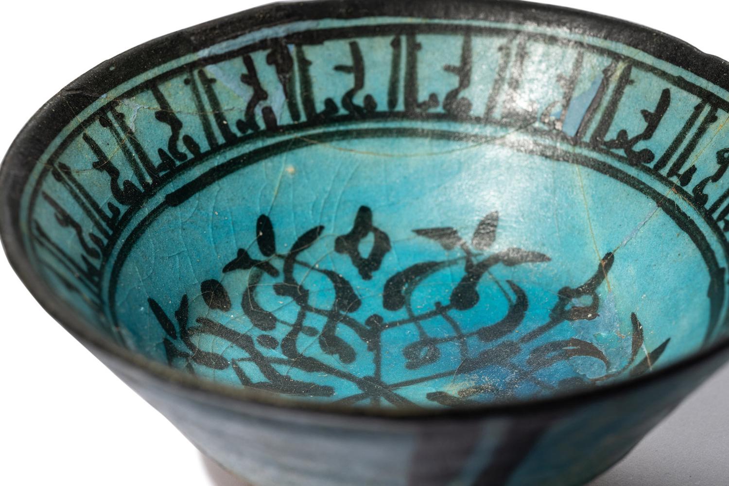 Two Seljuk Turquoise-Glazed Bowls