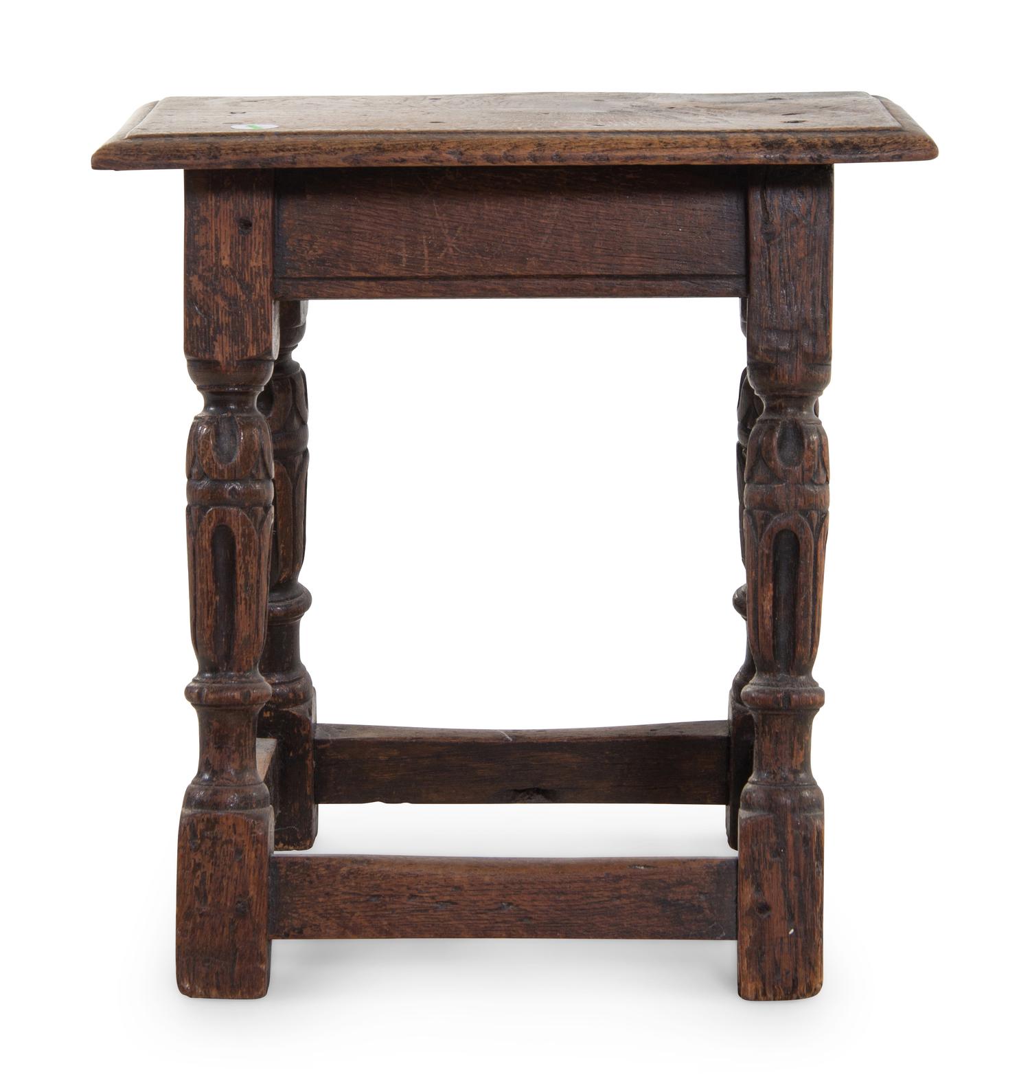 A Jacobean Oak Stool