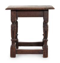 A Jacobean Oak Stool