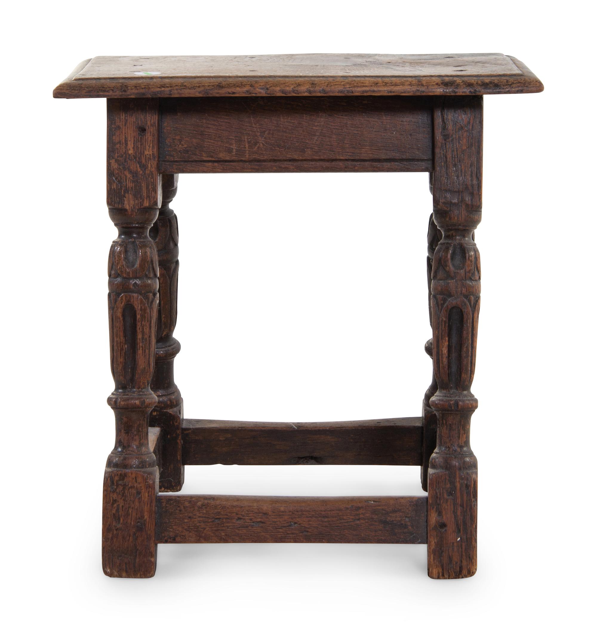A Jacobean Oak Stool