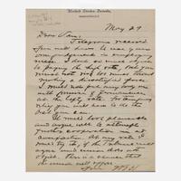 [Presidential] Harding, Warren G. Autograph Letter, initialed