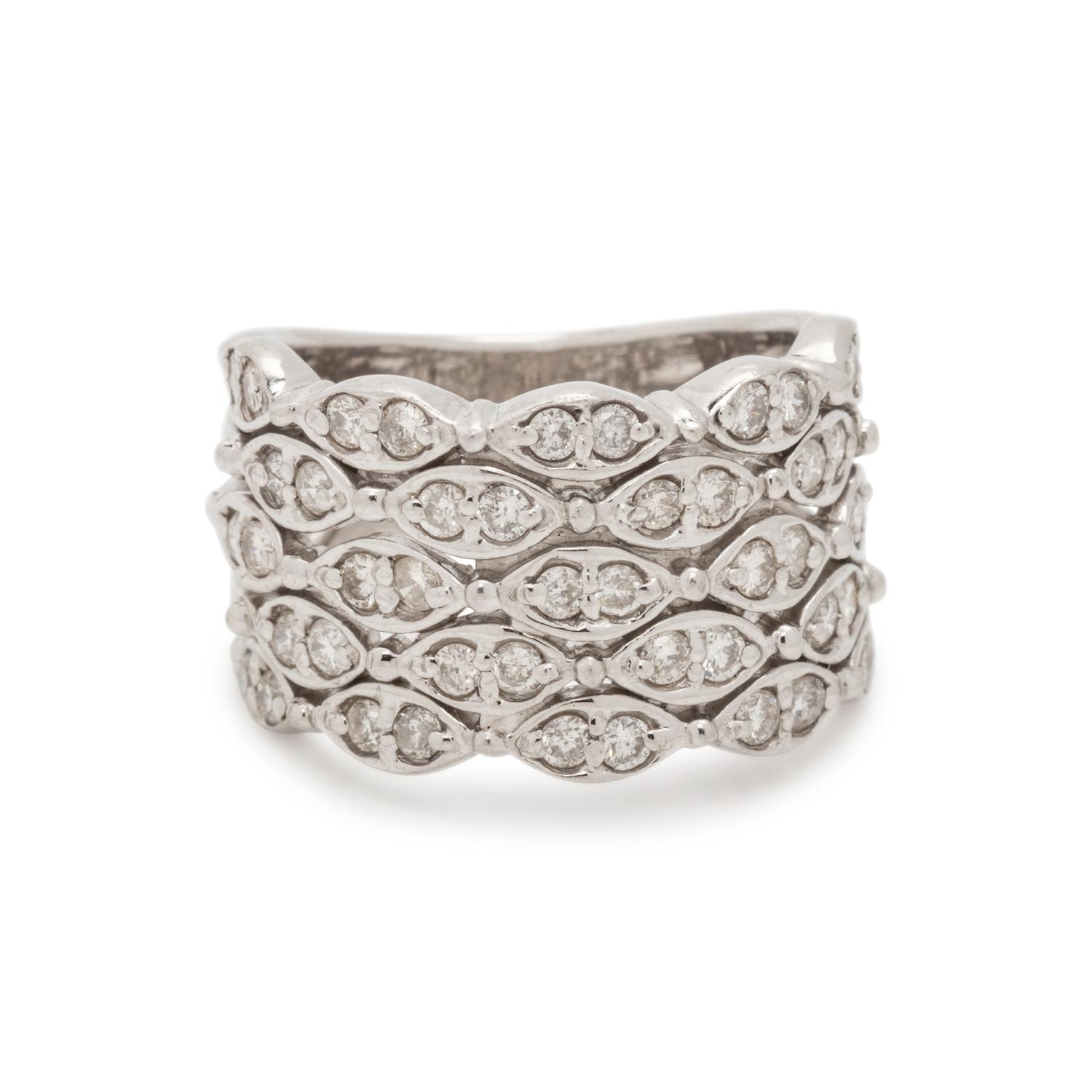 PLATINUM AND DIAMOND RING