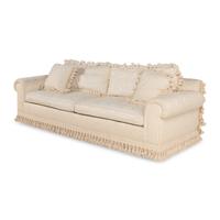 A Custom Silk Moiré Upholstered Sofa