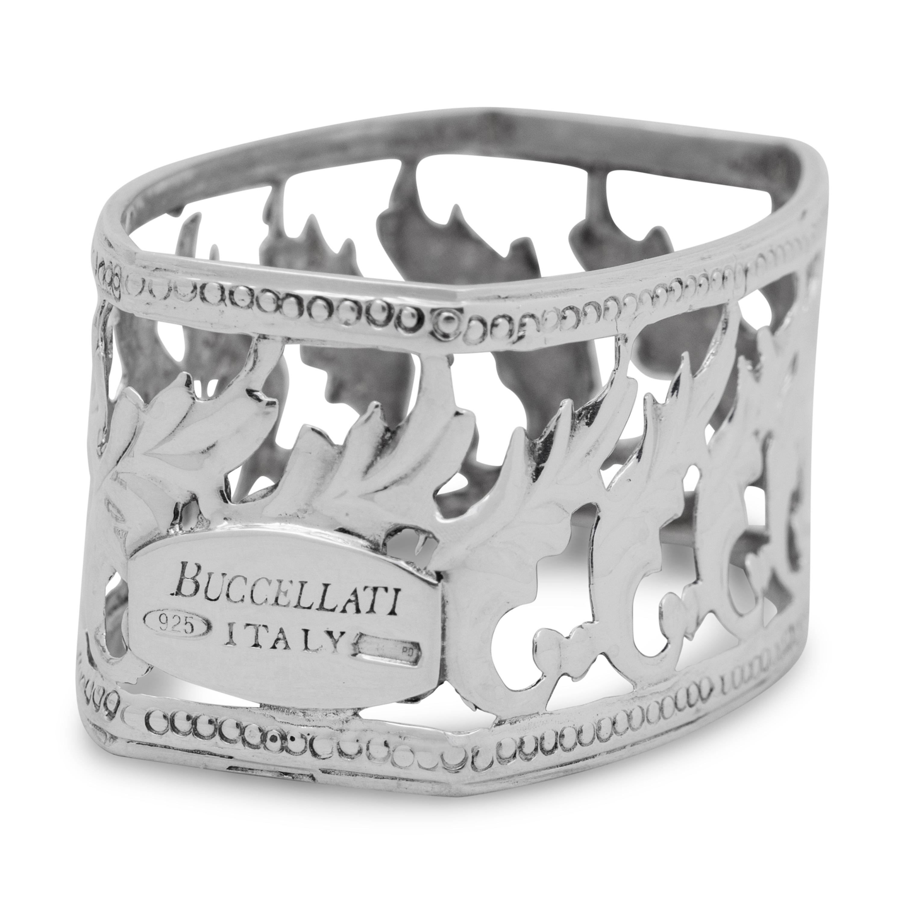 A Set of Eight Buccellati Villa Palladio Silver Napkin Rings