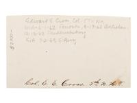 [CIVIL WAR - GETTYSBURG]. Autographed CDV of Colonel Edward E. Cross, KIA at Gettysburg. Washington, DC: Brady, ca 1861-1863.