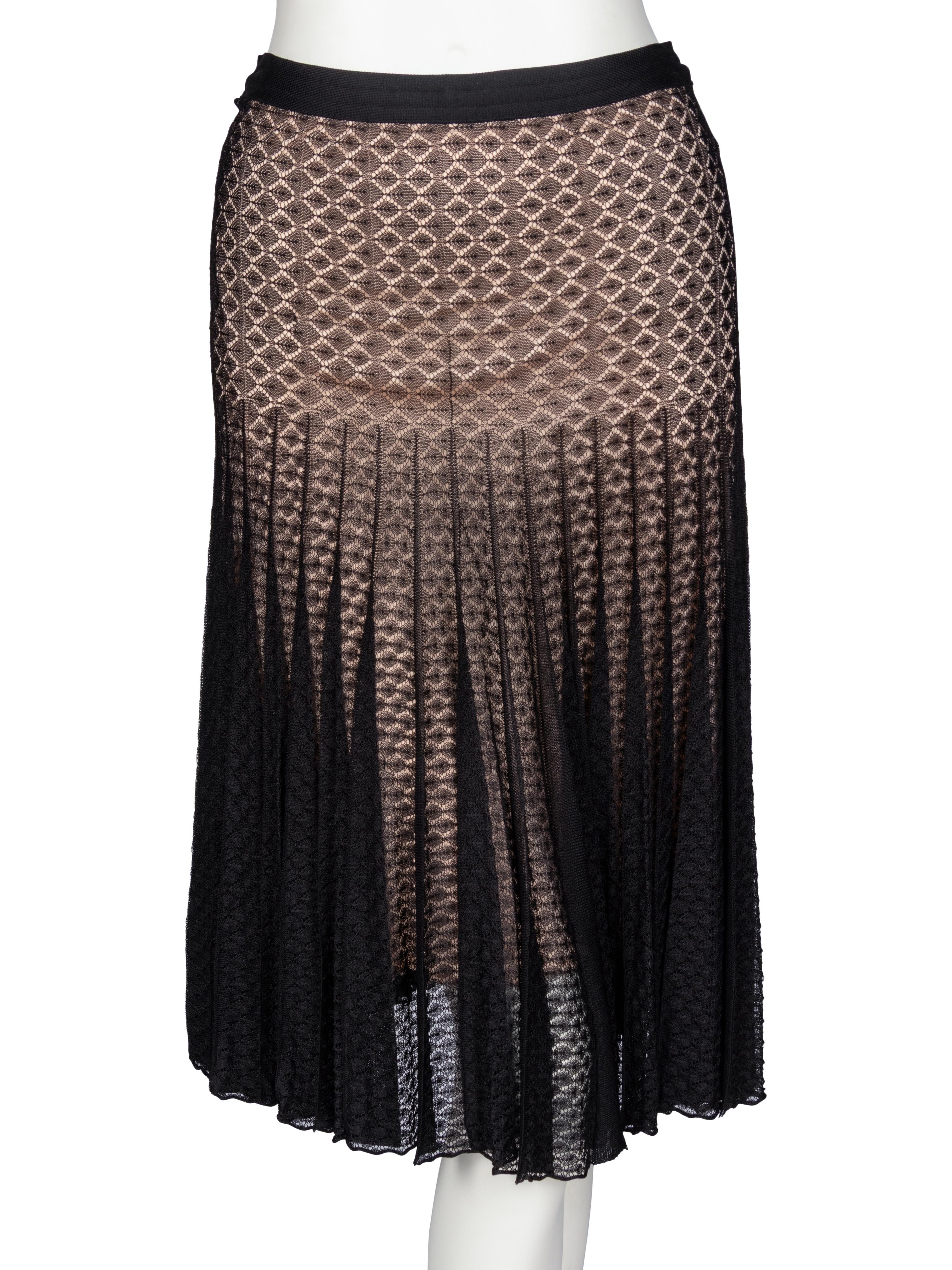 Christian Dior by John Galliano , Knit Lace Dress & Matching Skirt