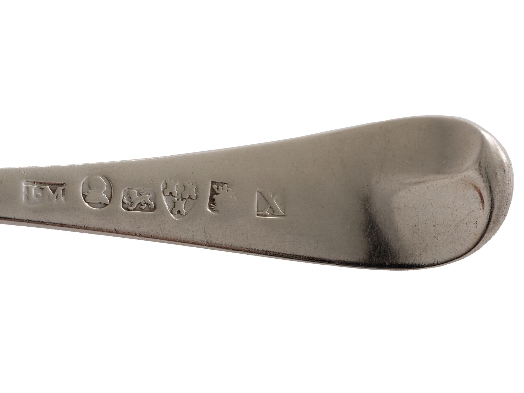 Four Georgian Silver Serving Spoons