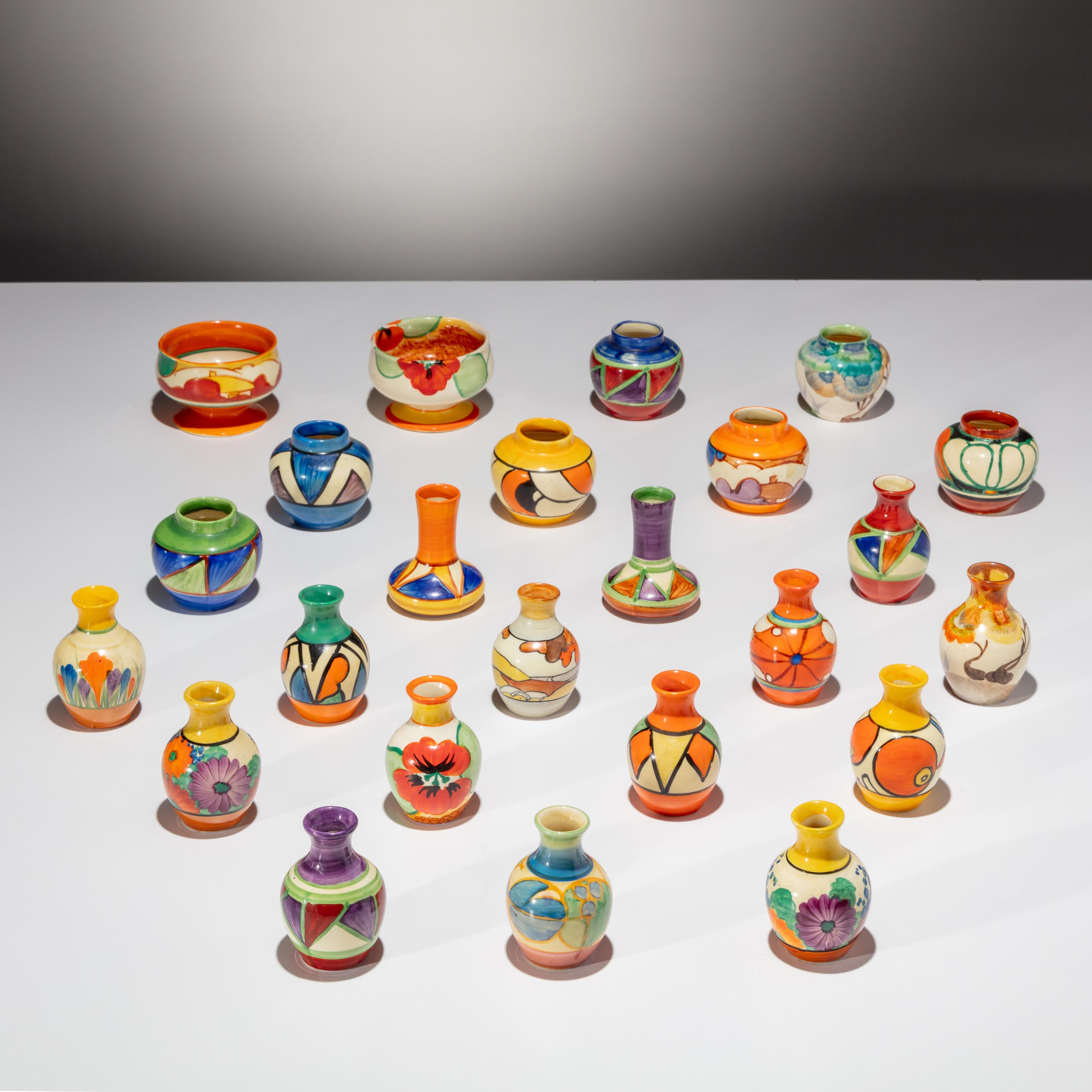 Clarice Cliff (English, 1899–1972) — Group of 24 Small Articles