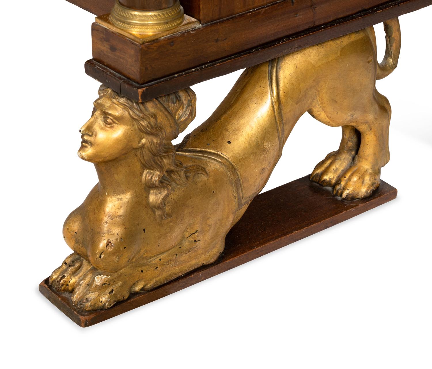 An Empire Style Secrétaire à Abattant with Marble Top by Ipolito Ceri