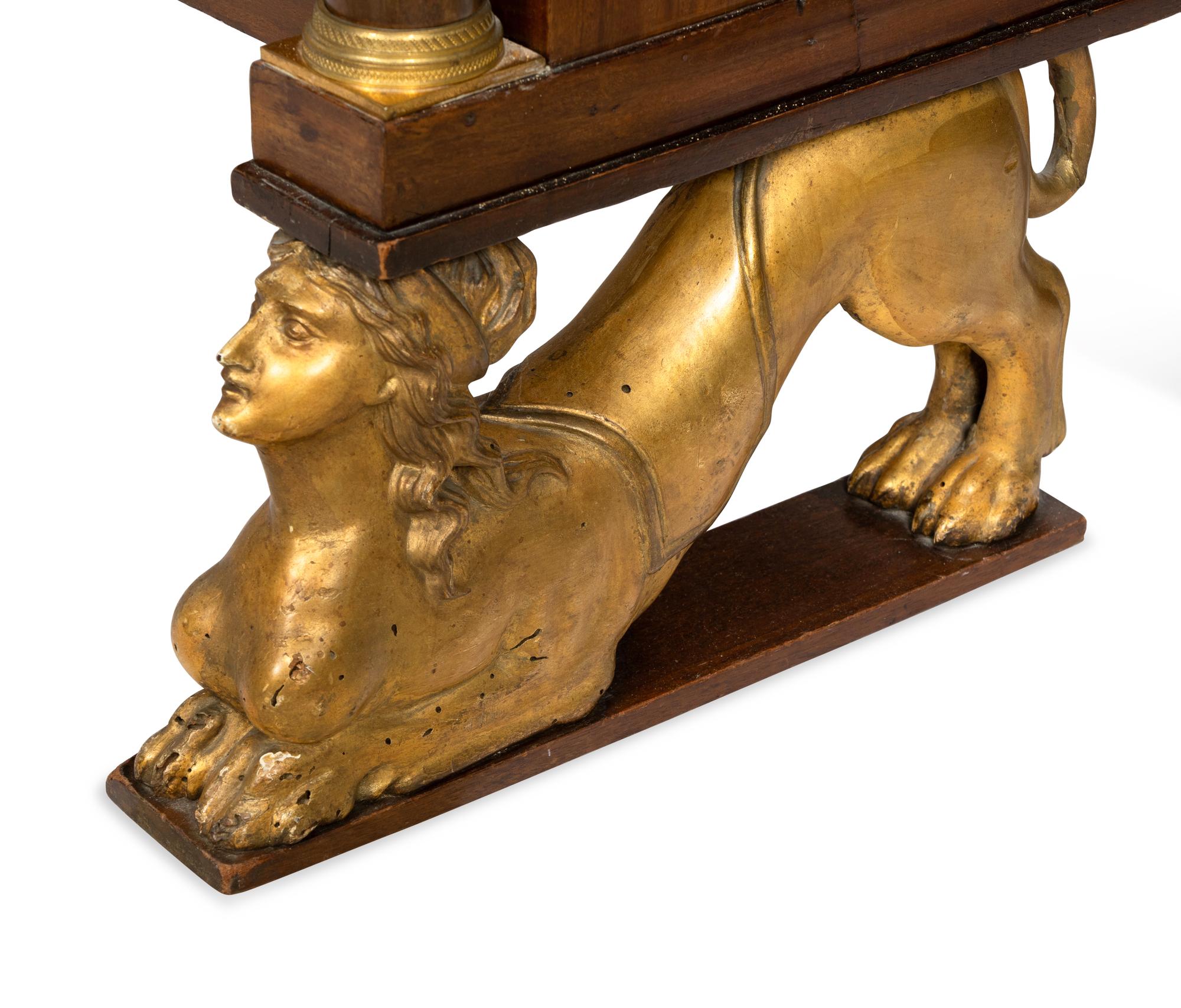An Empire Style Secrétaire à Abattant with Marble Top by Ipolito Ceri