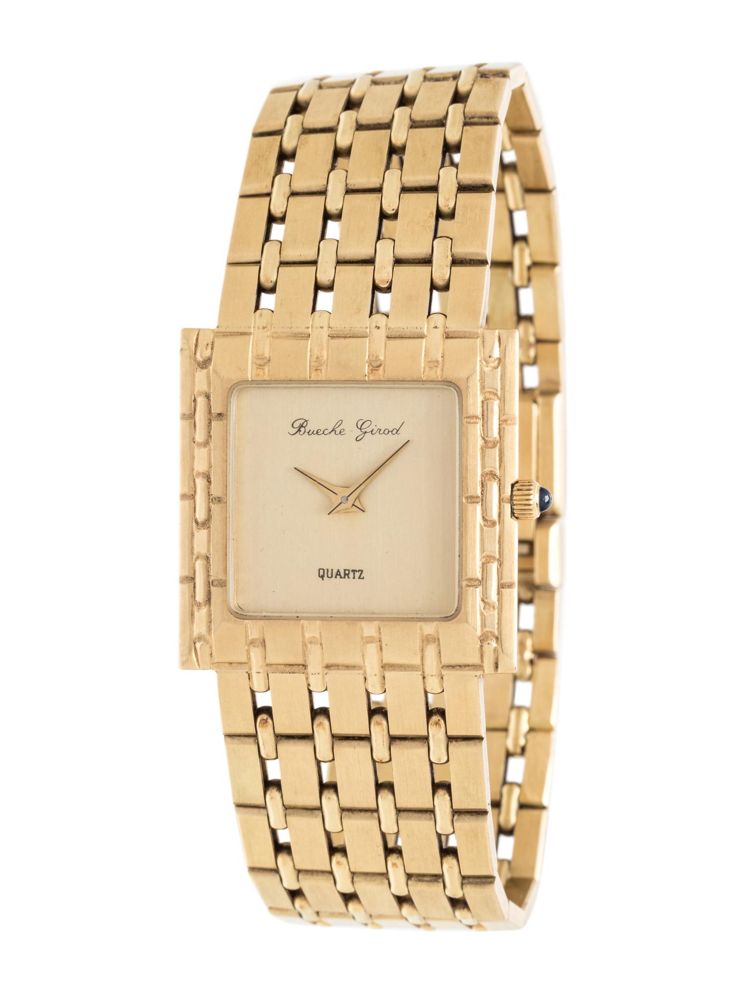 BUECHE GIROD, 14K YELLOW GOLD WRISTWATCH