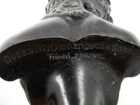 A Pair of German Bronze and Onyx Busts