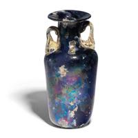 A Late Roman Blue Glass Flask