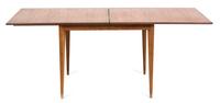 Yngve Ekstrom (Swedish, 1913-1988), DUX, 1950s, folding dining table, with double brass hinges