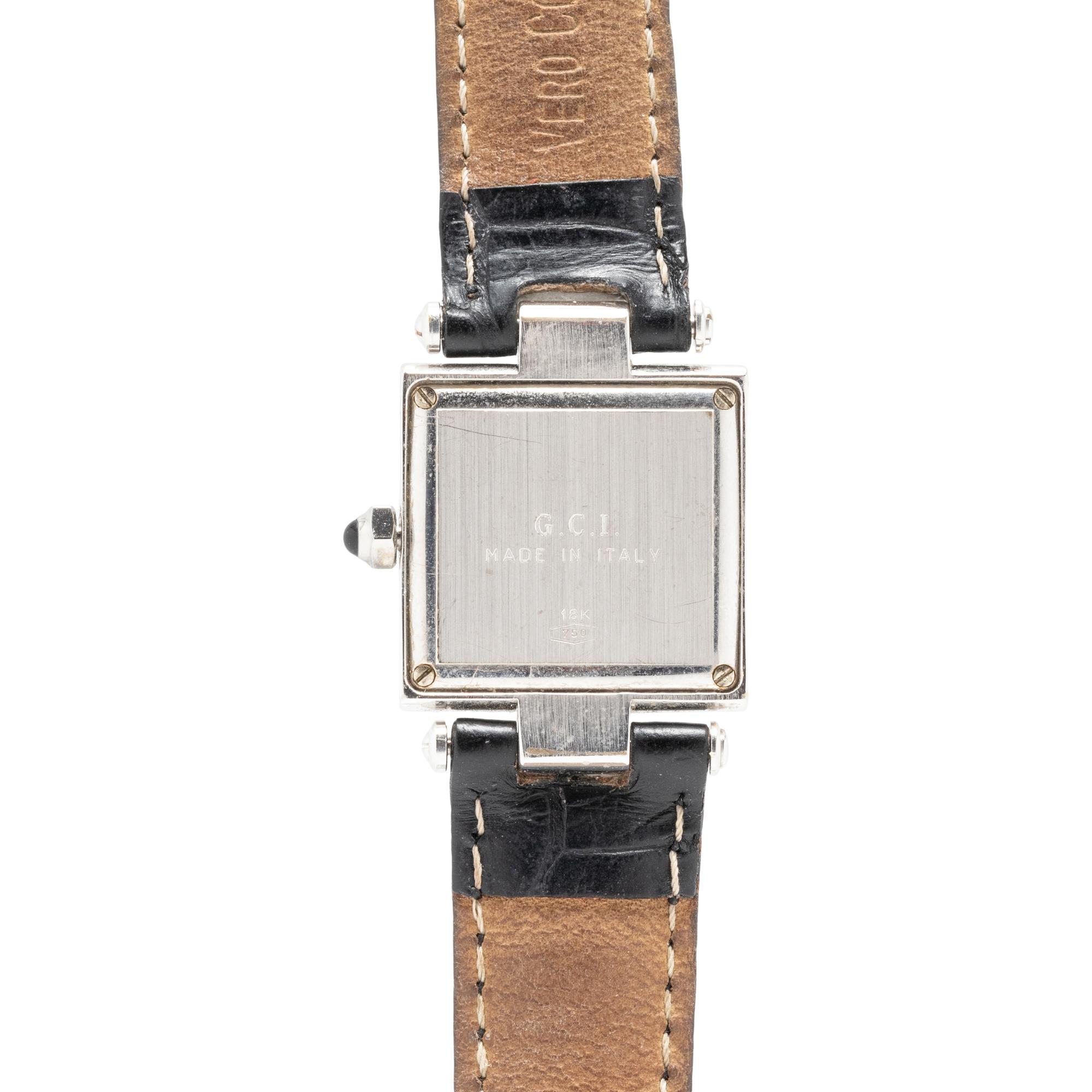 GENEVE, WHITE GOLD AND DIAMOND WATCH