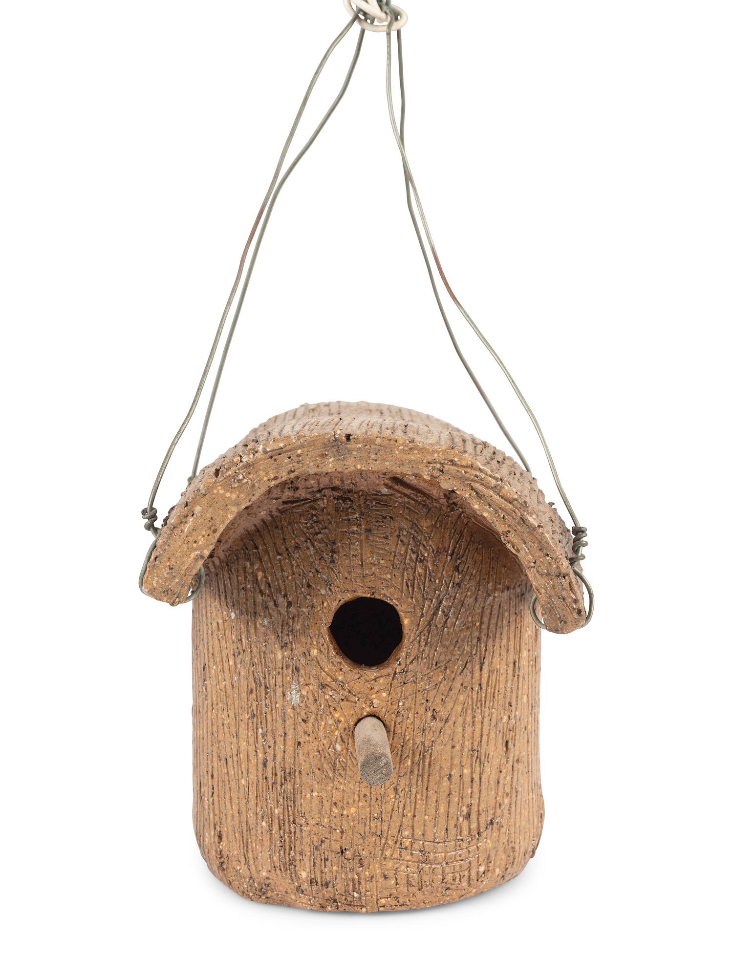 Three Sewer Tile and Stoneware Birdhouses