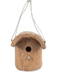 Three Sewer Tile and Stoneware Birdhouses