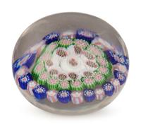 A Concentric Millefiori Glass Paperweight