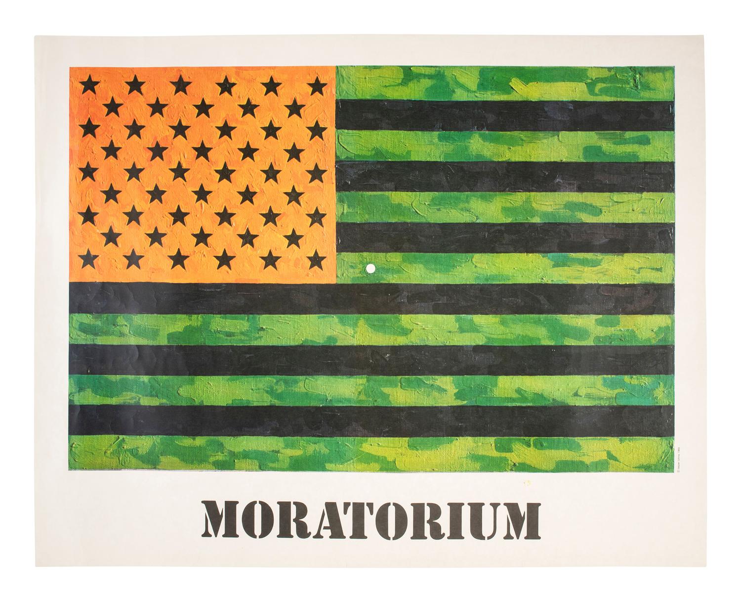 [ANTI-VIETNAM WAR]. JOHNS, Jasper, artist. Moratorium . 1969.