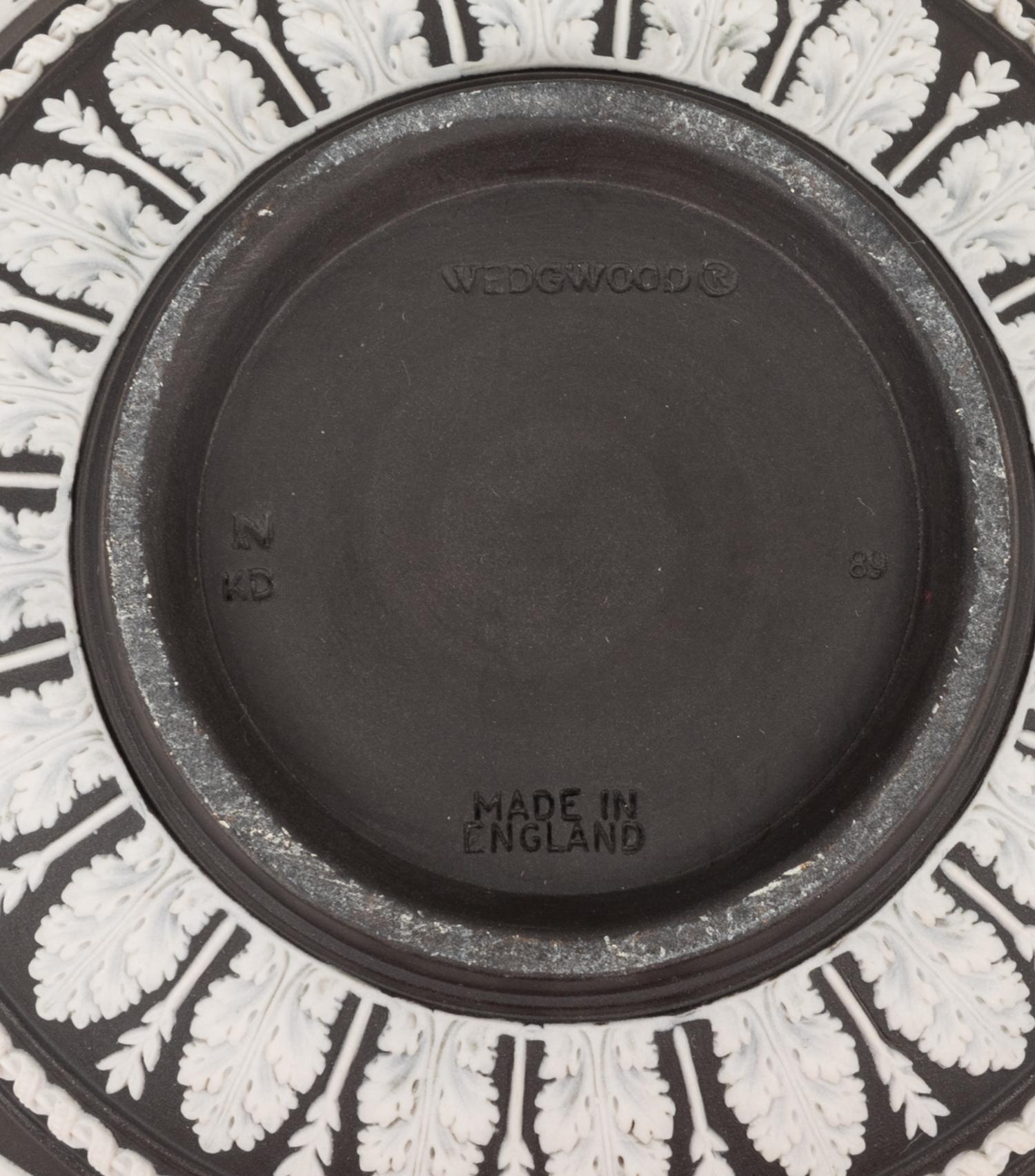 A Wedgwood Jasperware Bowl and a Wedgwood Jasperware Plate After William Hackwood