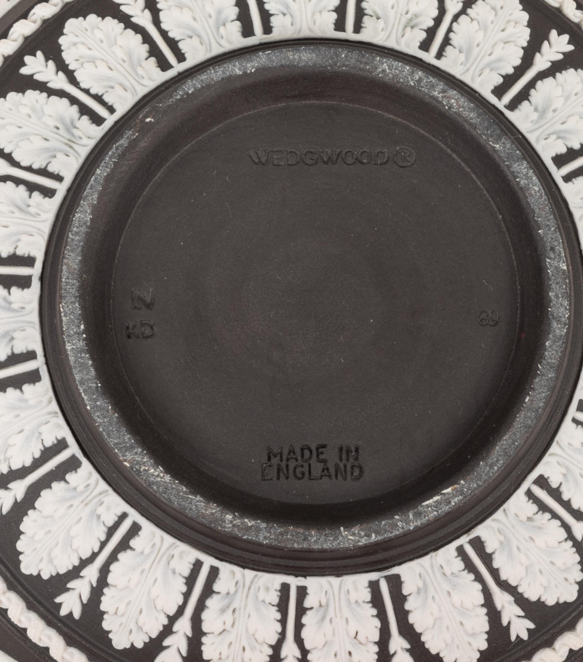 A Wedgwood Jasperware Bowl and a Wedgwood Jasperware Plate After William Hackwood