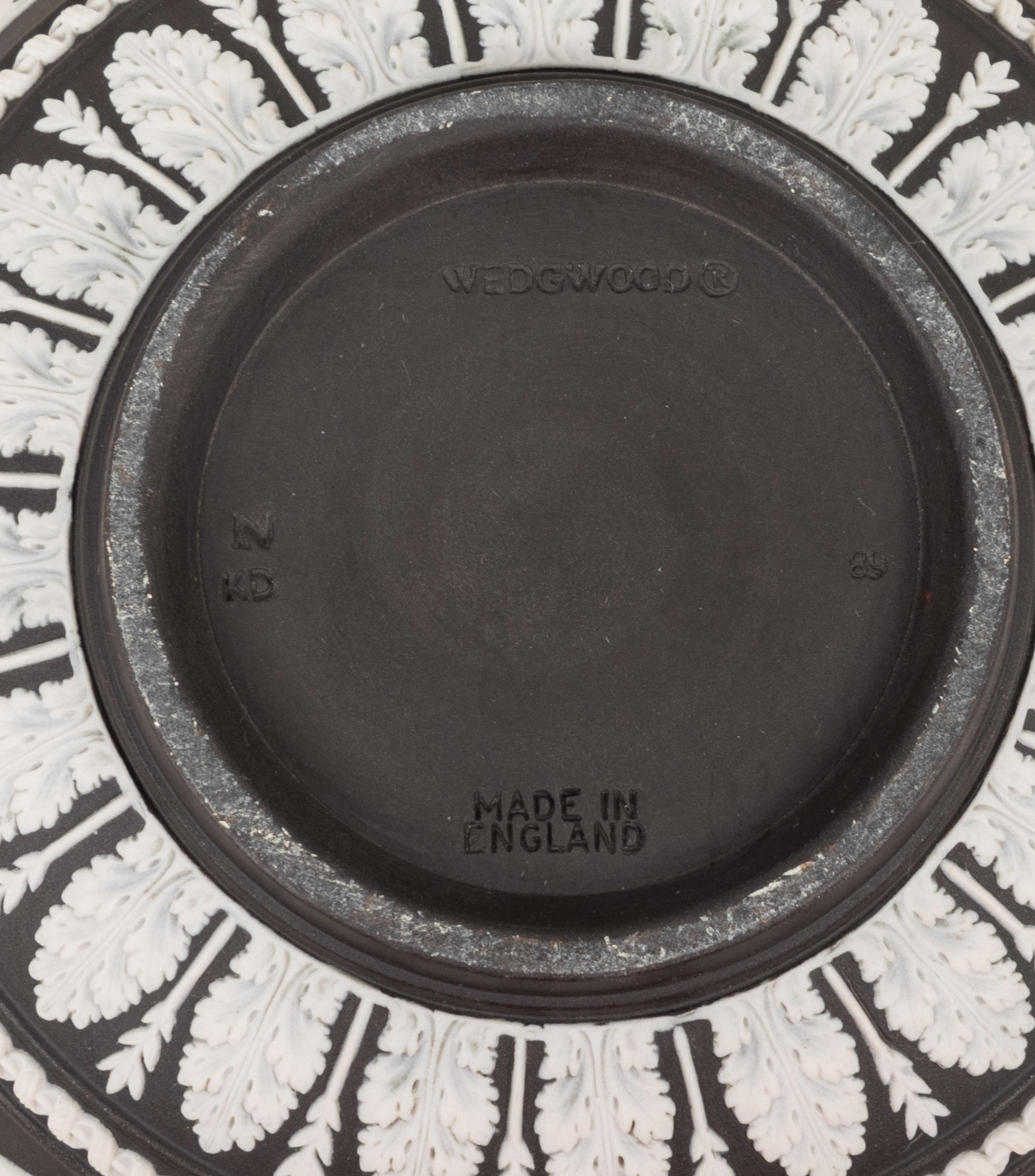 A Wedgwood Jasperware Bowl and a Wedgwood Jasperware Plate After William Hackwood