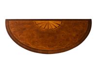 A Pair of George III Style Burl Walnut Console Tables