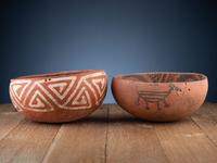 Pinedale Black-on-Red and St. Johns Polychrome Pottery Bowls