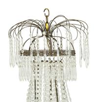 An Empire Style Beaded Glass Ten-Light Chandelier