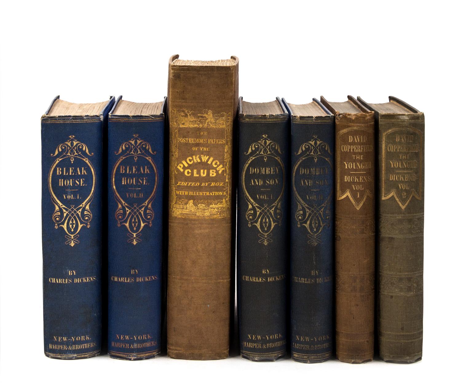 [DICKENS, Charles]. A group of first or early American editions of his works, comprising: