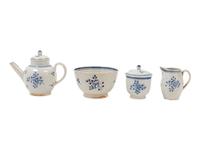 Four Staffordshire Pearlware Tea Articles
