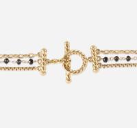 A collection of two gold necklaces, David Yurman and Ippolita