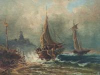 Artist Unknown, (19th century), Boats at Sea, 1888