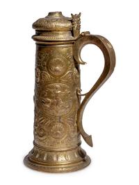 A Continental Gilt Metal Tankard