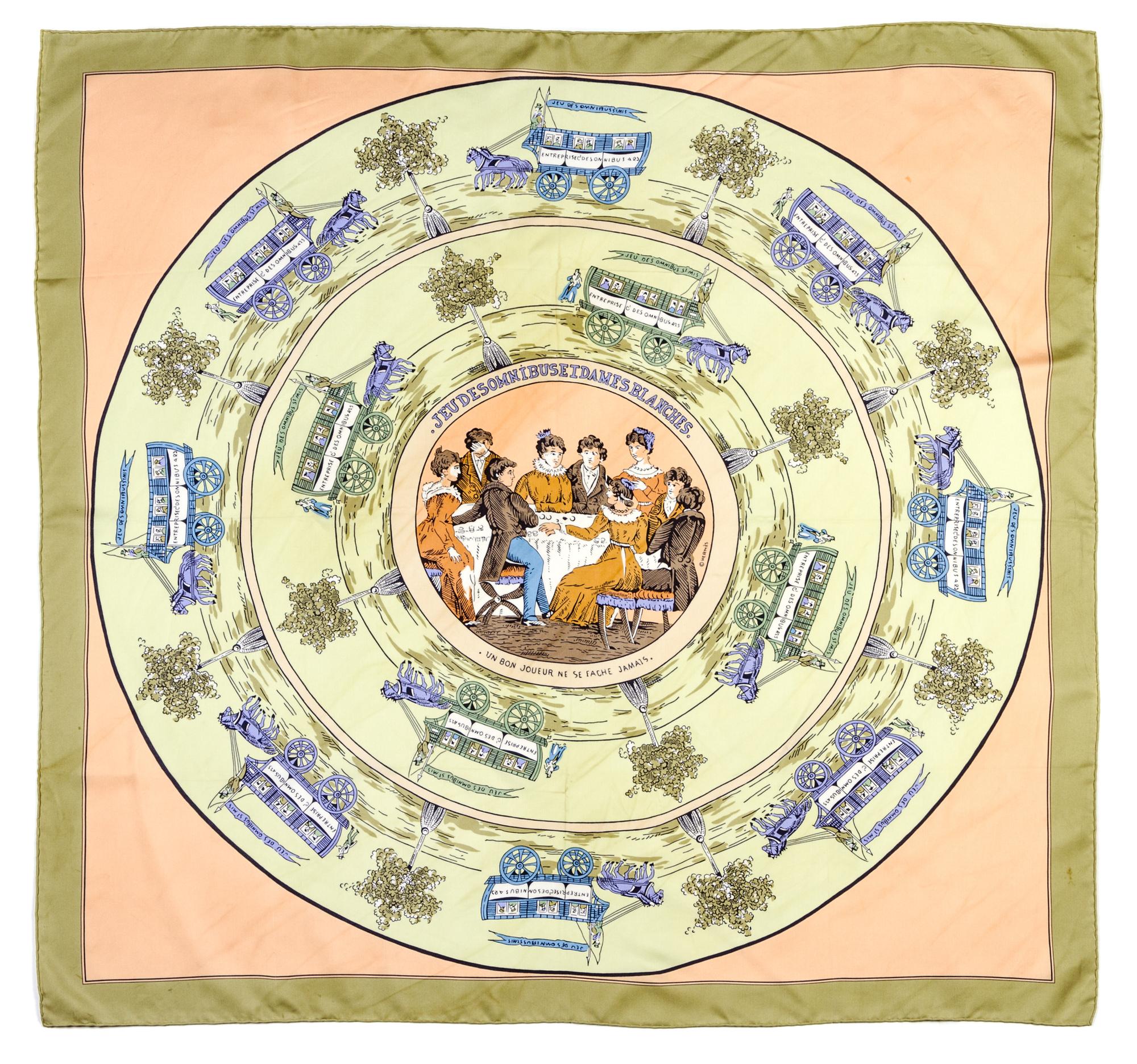 An Hermes Silk Scarf, 35 x 35 inches.