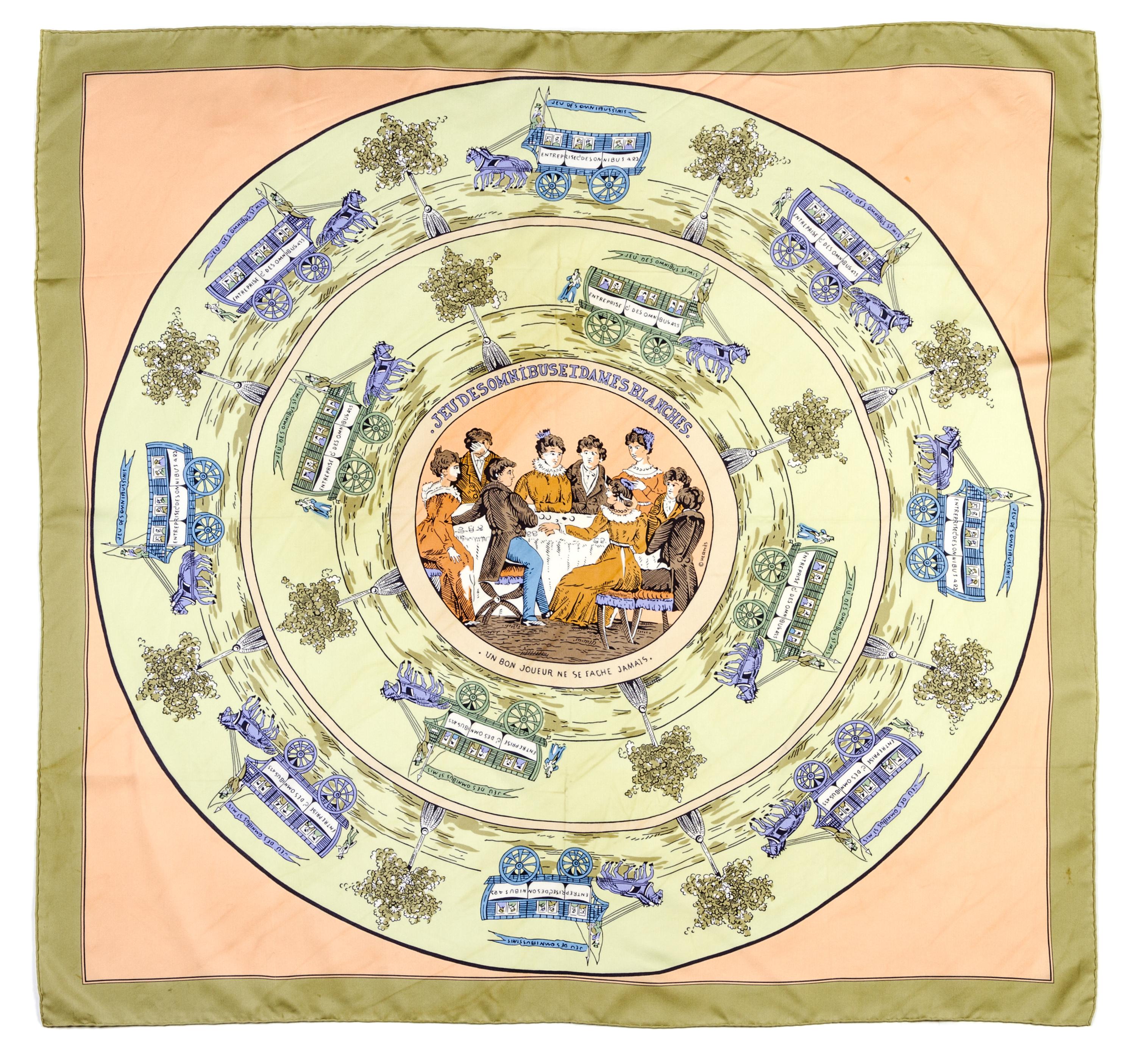An Hermes Silk Scarf, 35 x 35 inches.