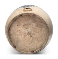A Ten-Gallon Stoneware Keg with Floral Basket Decoration