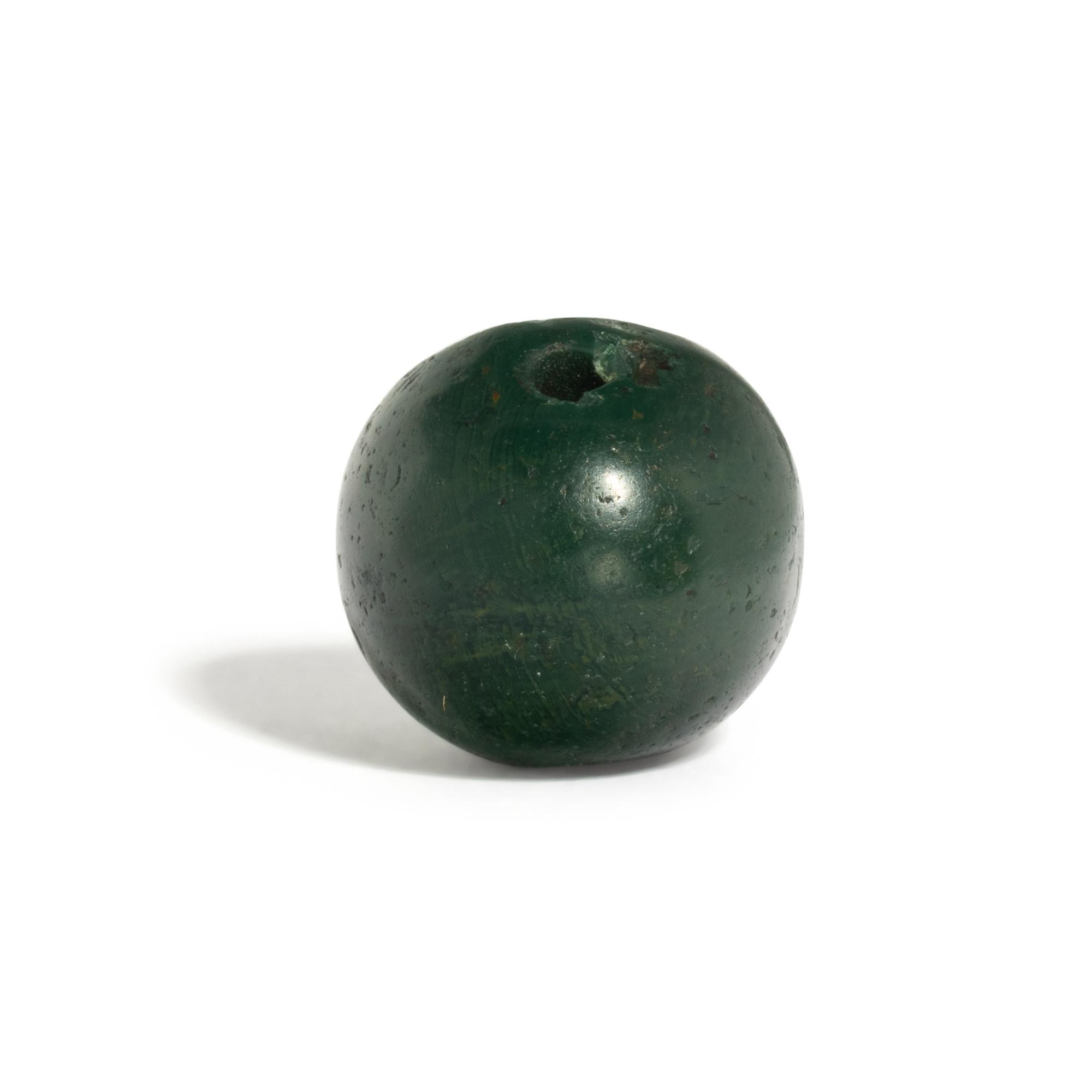 A Sasanian Green Jasper Stamp Seal