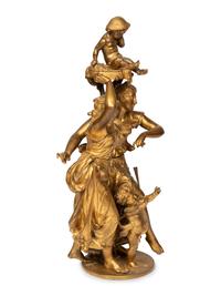 A French Gilt Bronze Figural Group