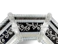 A Venetian Cut and Etched Glass Mirror