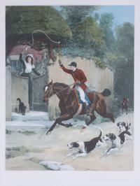 A Handcolored Engraving 25 x 19 inches. — AFTER SAMUEL EDMOND WALLER (BRITISH, 1850-1903)