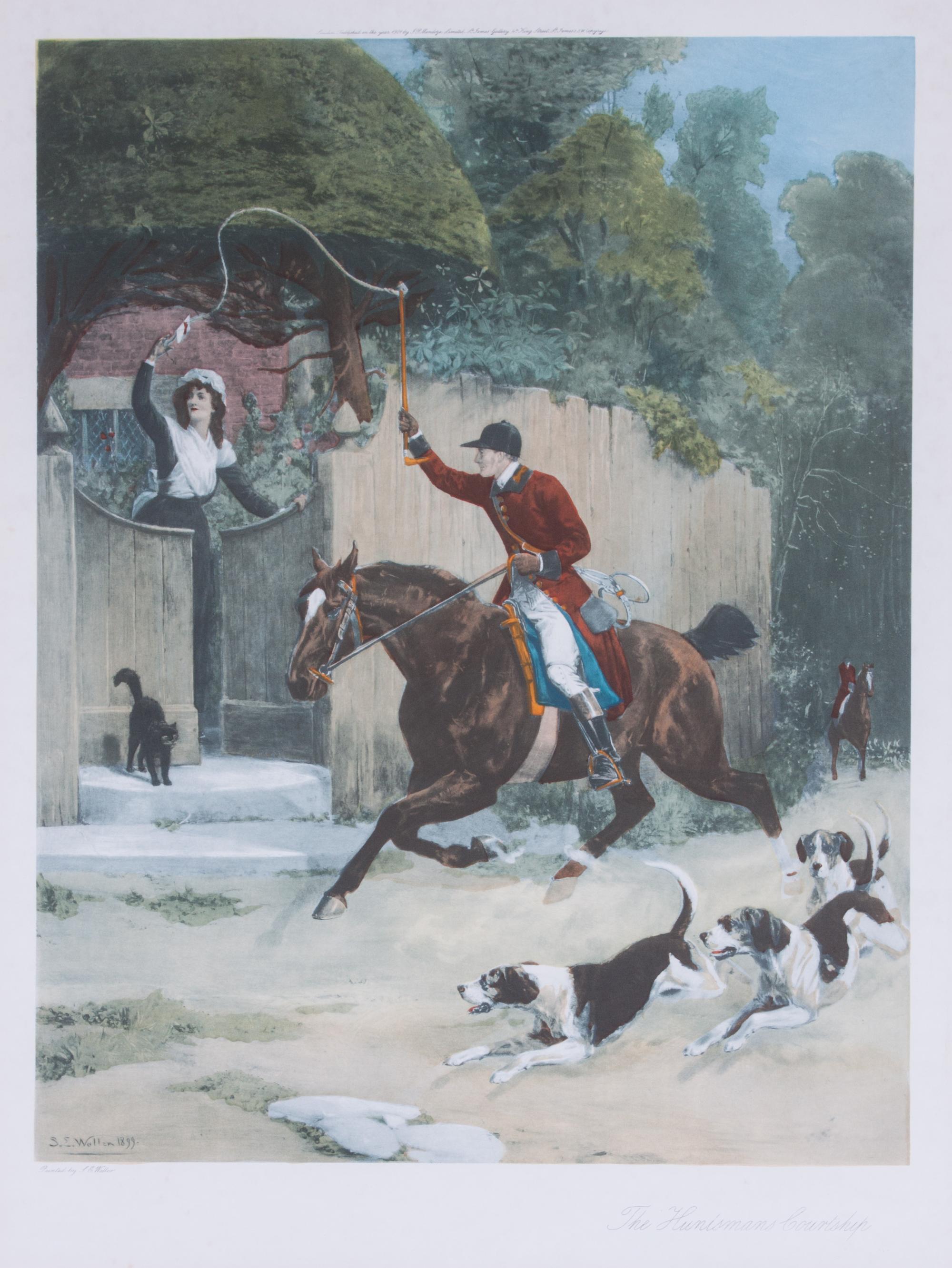A Handcolored Engraving 25 x 19 inches. — AFTER SAMUEL EDMOND WALLER (BRITISH, 1850-1903)