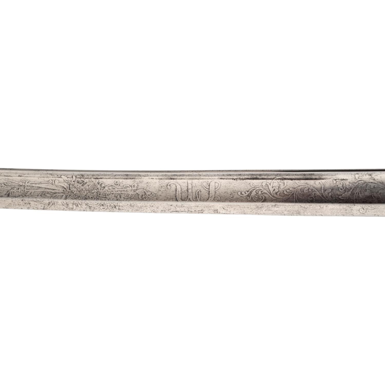 Two Ames Presentation Swords to Lt. Henry Ward (Capt.) 57th Mass Infantry WIA at Antietam, Spotsylvania & Petersburg, POW Petersburg & Post-War General