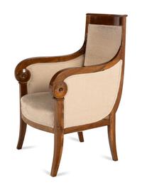 An Austrian Empire Mahogany Bergère