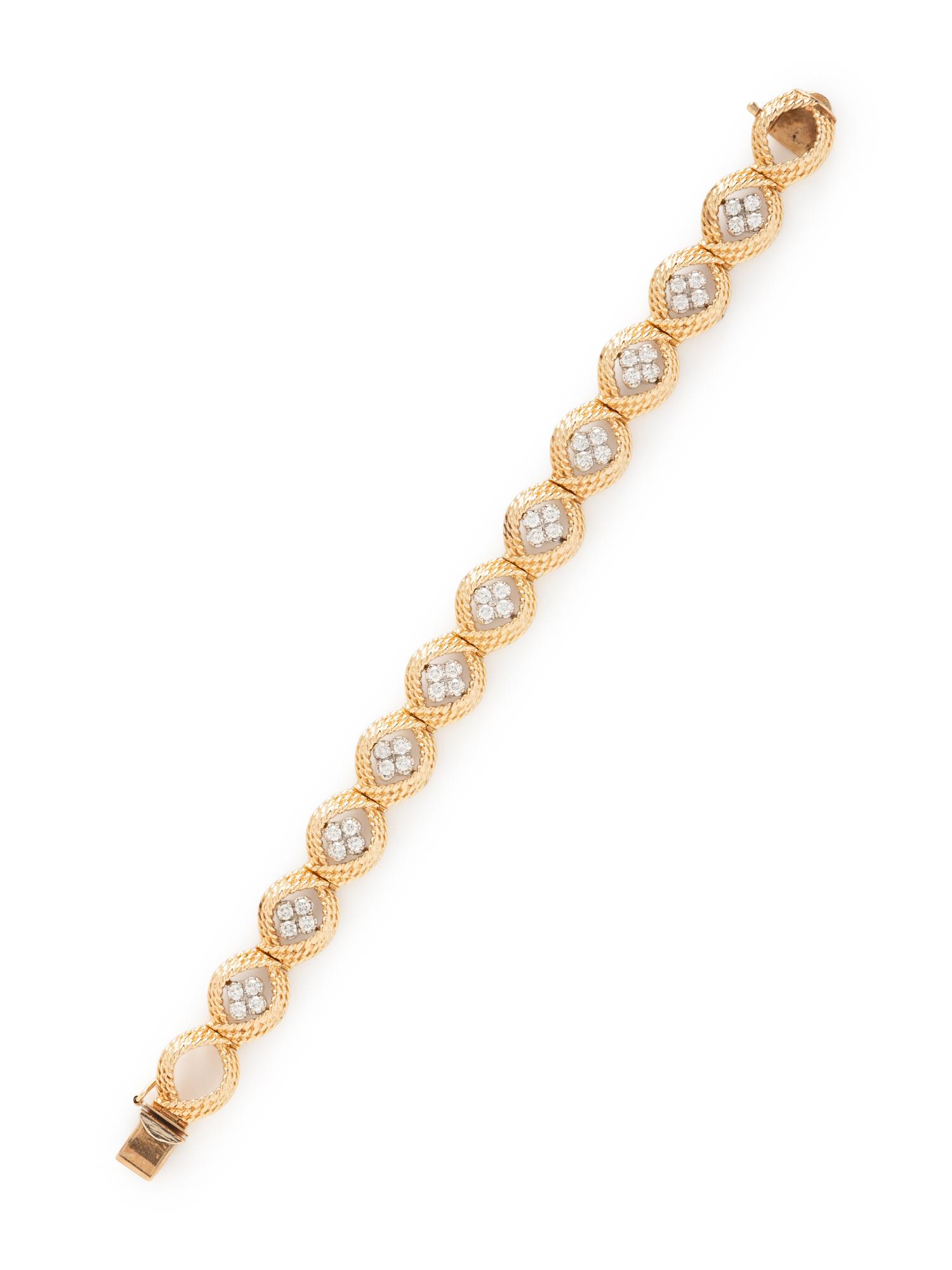 DIAMOND AND YELLOW GOLD BRACELET