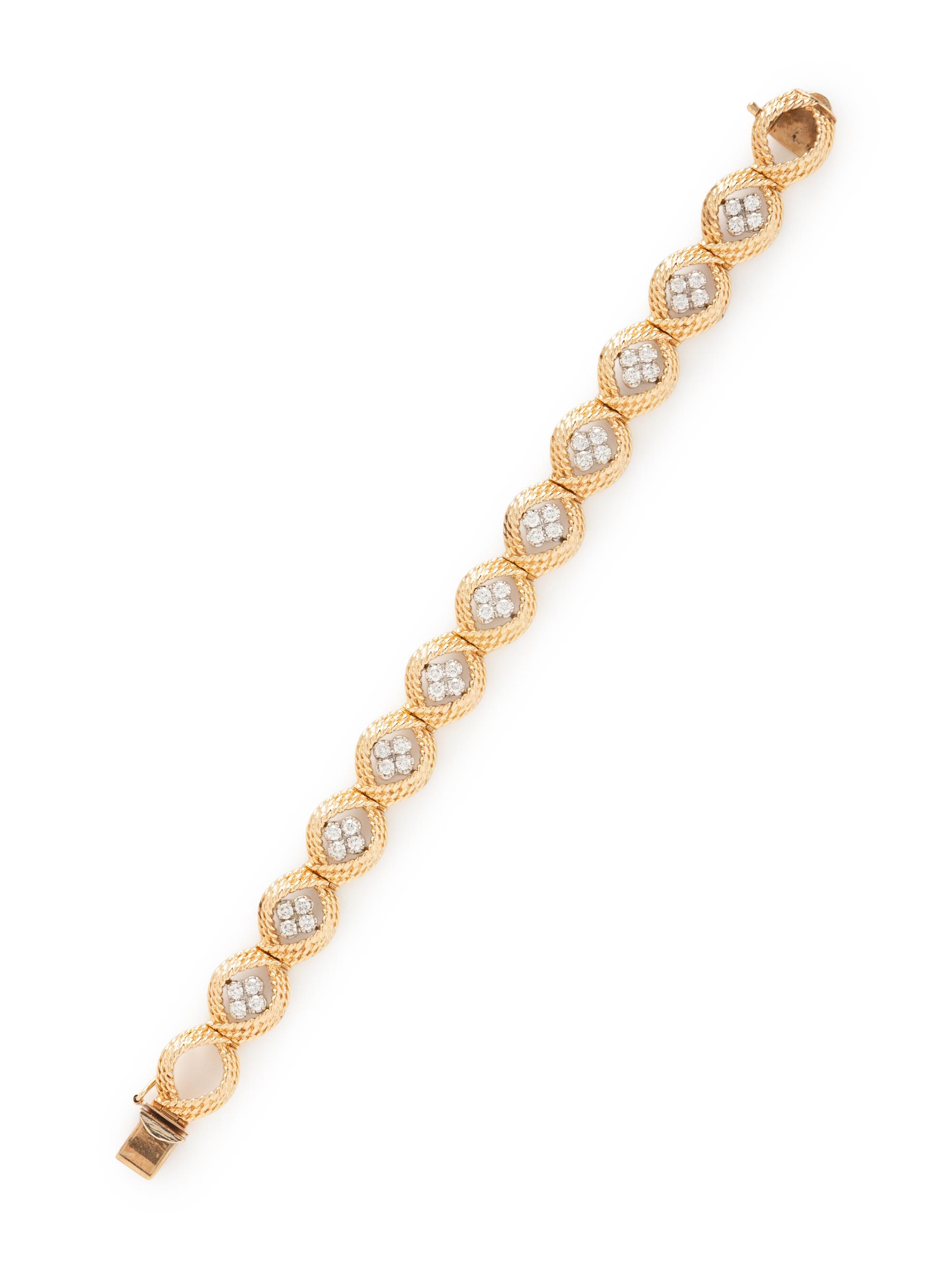 DIAMOND AND YELLOW GOLD BRACELET