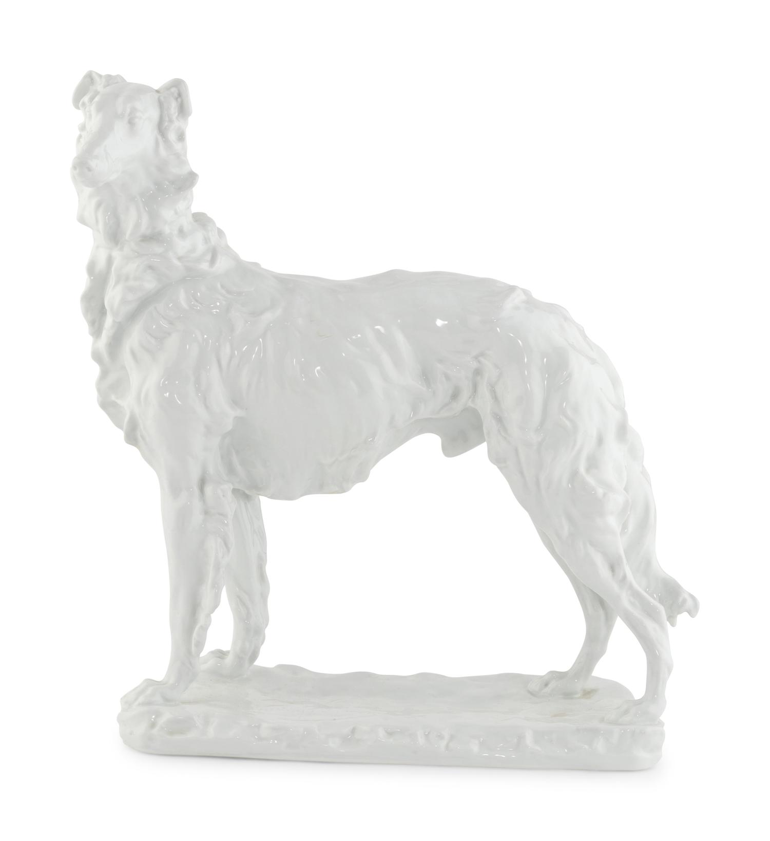 A Herend Porcelain Model of a Russian Greyhound