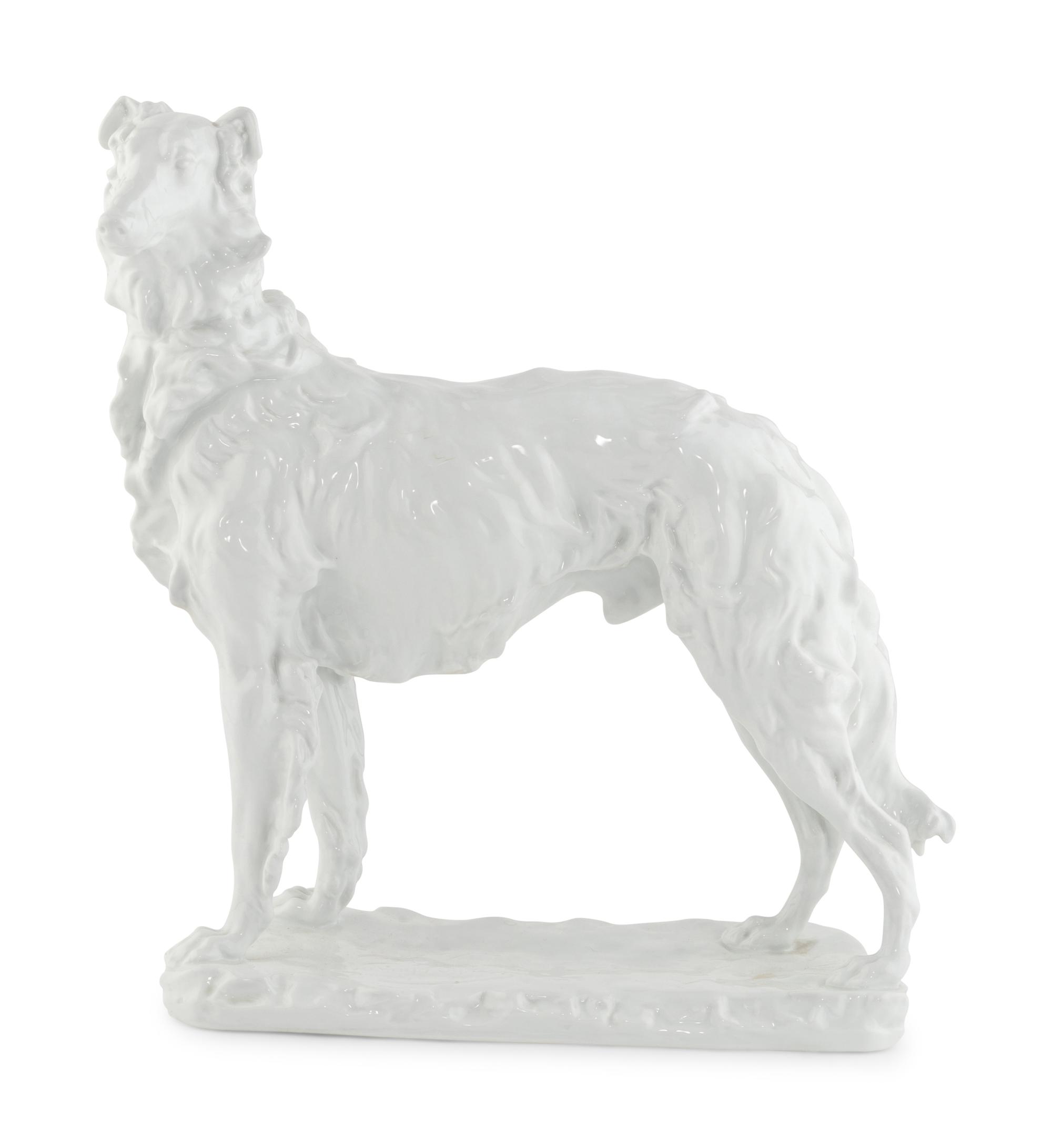 A Herend Porcelain Model of a Russian Greyhound