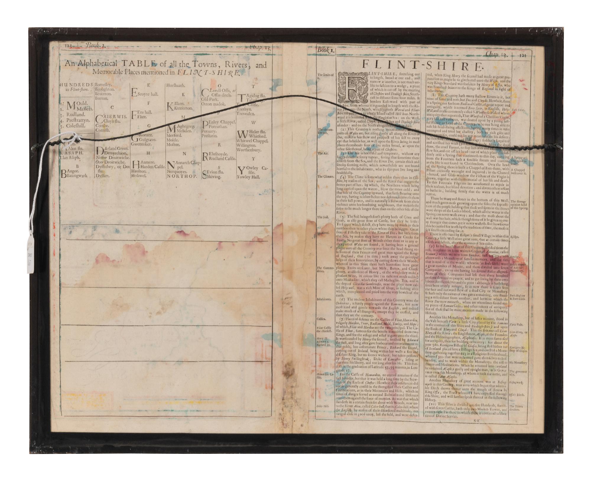 [MAP]. SPEED, John (1551 or 1552-1629). Flintshire . London, 1611.